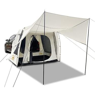Imagem de Tenda de carro universal SUV Toldo de porta traseira para Hatchback Van UPF 50+ acessórios de acampamento de grande capacidade
