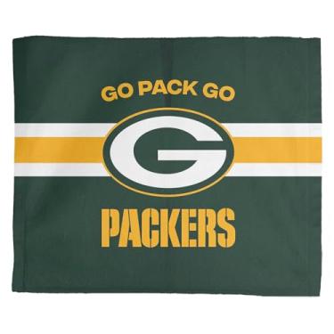 Imagem de NORTHWEST Green Bay Packers NFL Team Arch Slogan Rally Toalha, 38 x 45 cm
