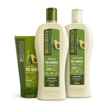 Imagem de Kit Bio Extratus Pós Química 500mL Shampoo + Condicionador + Finalizador