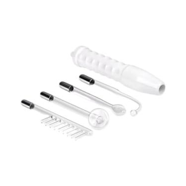 Imagem de Aparelho Alta Frequência Portátil Para Limpeza De Pele Tratamento Facial e Capilar 4 Eletrodos Eletroterapia Bivolt