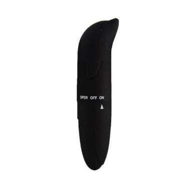 Imagem de Vibrador Golfinho Mini, 12cm, Aveludado, Preto