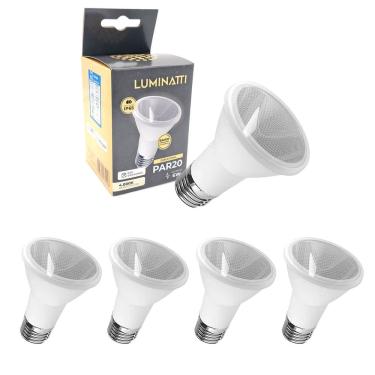 Imagem de 5x Lâmpada Led Par20 6w Ip65 Luz Neutra 4000K Prova D`água