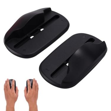 Imagem de Base Mouse com Alça Preta para Switch 2, Adaptador Controle de Jogo Portátil Mouse Presentes para Switch Joy-Con 2 Alças de Mão