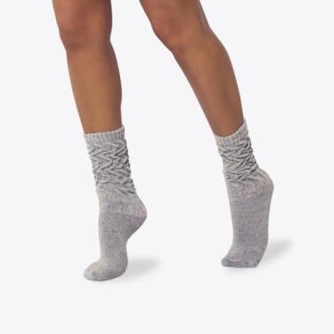 Imagem de Meia Lupo Feminina Soquete Cano Longo 04830-003, Cinza, P