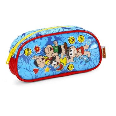 Imagem de Estojo Escolar Turma da Mônica Cebolinha VD 7X21X7 cm