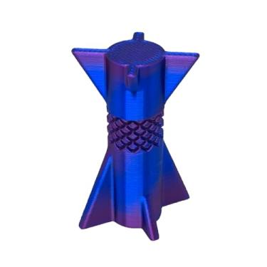 Imagem de Suporte GPU Placa de Vídeo Cor Bicolor Lilás e Azul 3D