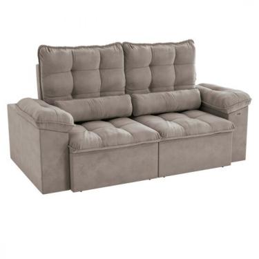 Imagem de Sofá 2,00 Metros Retrátil e Reclinável Austin Kappesberg, 3 ou + Lugares - S155 - Castor