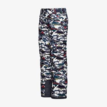 Imagem de Arctix Kids Snow Sports Cargo Snow Pants with Articulated Knees, White Multi Camo, X-Large Husky