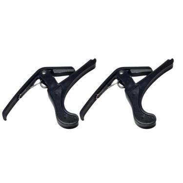 Imagem de Kit 2 Capotraste Violão Nylon Aço Guitarra Hook Abs Plástico