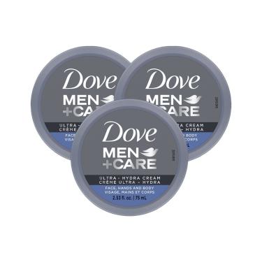 Imagem de Creme hidratante Dove Men + Care Ultra Hydra, pacote com 3
