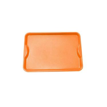 Imagem de Kit 50un Bandeja Plástica Resistente Para Lanches Self Service Fast Fo