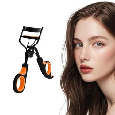 Imagem de Modelador de cílios laranja/preto - Ferramenta de ondulação para cílios definidos, ocasiões e uso adequado para viagens
