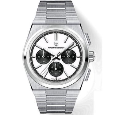 Imagem de Relogio Masculino De Quartzo De Luxo Vidro Safira Moda Casual Esportiva