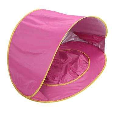 Imagem de Yunir Barraca de Praia Pop-up, Guarda-chuva de Praia de Fácil Configuração, Abrigo Solar UPF 50+ para 2-3 Pessoas Proteção UV Guarda-sol Portátil, Barraca de Praia Portátil para Bebês (Rosa)