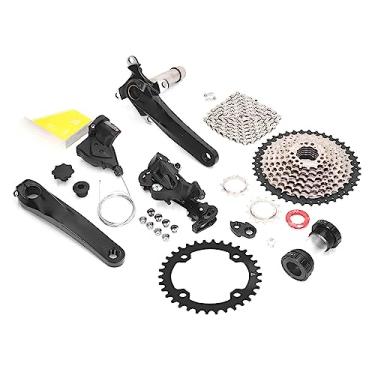 Imagem de Acouto Atualize Seu Passeio Com Nosso Conjunto de Grupos de 9 Velocidades - Kit de Bicicleta Com Volante 42T, Com Desviador Traseiro, Pedaleira de Alumínio Leve, Fácil Instalação, Perfeito para (#12)