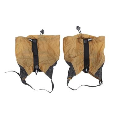 Imagem de Diydeg Polainas de Perna, Polainas de Bota sistemas de Fixação de 4 Pontos Cobertura Total Proteção de Pernas Areia Neve Polainas Revestidas Curtas para Caminhadas Capa de Sapato Caça (areia dourada)