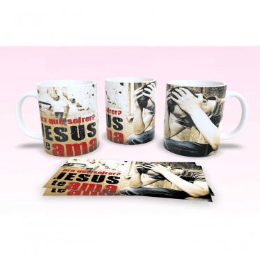 Imagem de Caneca De Porcelana 325ml Decorada Frases Religiosas Estampa 38