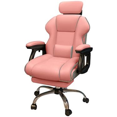 Imagem de Cadeira executiva executiva cadeira de computador cadeira de computador cadeira de mesa com rodas, cadeira gerencial de encosto alto, cadeira giratória com apoio para os pés ajustável, encosto de