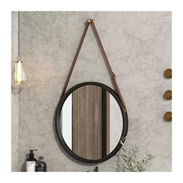 Imagem de Espelho de toucador espelho de banheiro circular montado na parede quarto espelho de maquiagem lavatório banheiro pequeno espelho de maquiagem simples espelho de maquiagem espelho de maquiagem (003, S