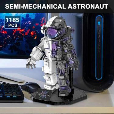 Imagem de Bloco de construção Astronauta com 1185 peças Toys Import
