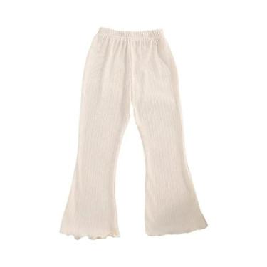 Imagem de Calças De Verão Para Meninas Com Pernas Largas, Estilo Casual, Seda So