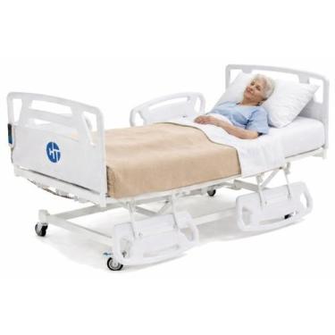 Imagem de Cama Hospitalar Elétrica para Acamados com Colchão e Regulagem de Altu