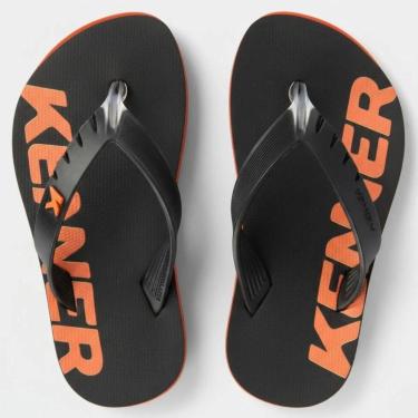 Imagem de Chinelo Infantil Kenner Red Original - Preto/Laranja-Unissex