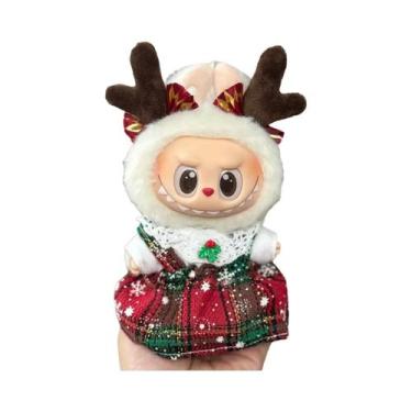 Imagem de Conjunto De Natal Labubu Com Roupa Vermelha, Presente Fashion Para Bon