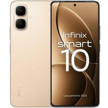 Imagem de Smartphone Infinix Smart 10 256GB 8GB RAM Tela 120Hz 5000mAh IP64, GOL