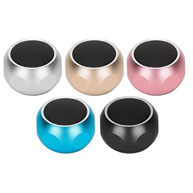 Imagem de Zyyini Mini alto-falante portátil Bluetooth, alto-falante portátil bonito e delicado pequeno alto-falante Bluetooth sem fio com cordão, para casa, ao ar livre, viagens, chuveiro, bicicleta, carro (azul)