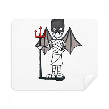 Imagem de Mummy Halloween Devil Bat Horus Pano de limpeza Limpador de tela 2 peças Tecido de camurça