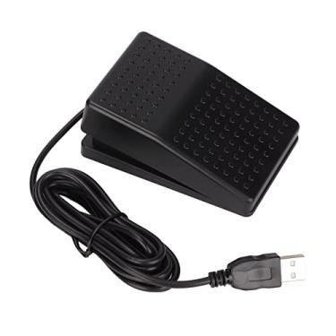 Imagem de Pedal USB Pedal Único Pedal, Uma Chave Personalizada Pedal de Ação de Teclado de Computador HID, Pedal de Interruptor Único Mecânico Programável de Alta Sensibilidade com Cabo de 2m para Computador