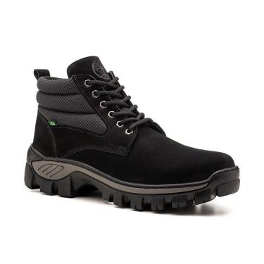 Imagem de Bota Adventure Couro Masculina Conforto Resistente Trekking