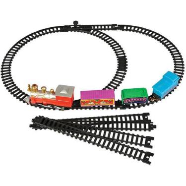 Locomotiva Trem Grande Trilhos 5 Vagões Brinquedo Infantil - DM Toys - Trem  de Brinquedo - Magazine Luiza