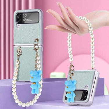 Imagem de Capa de celular sem impressão digital para Samsung Galaxy Z Flip 4 5G Flip4 Capa de moda à prova de choque para Samsung Z Flip4, verde menta, para Samsung Z Flip 4