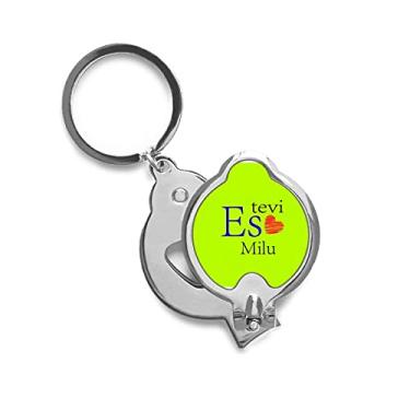 Imagem de Tesoura de cortar unhas de dedo Armor Latvia Native I Love You Affection Cortador de aço inoxidável