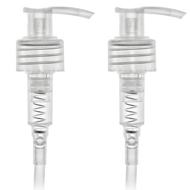 Imagem de Kit 02 Válvulas Pump Dosadora 28/410 Para Frascos 500/1000/1500ML - Shampoo, Condicionador, Creme (Translucida)