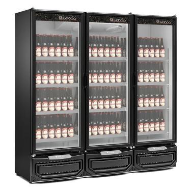 Imagem de Balcão Refrigerado Carnes E Bebidas Vertical Gcbc-1450 Preto 1458 Litros Porta Vidro 22...