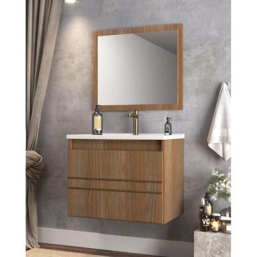 Imagem de Conjunto Banheiro Royal 60 com Espelho e 1 Porta Basculante