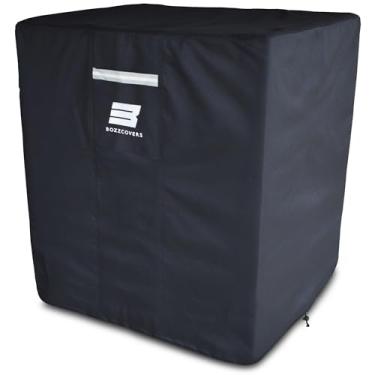 Imagem de Capa de ar condicionado para unidades externas – 61 cm C x 61 cm L x 76 cm (A) cm, material resistente a rasgos, à prova de intempéries e vento, capa condensadora universal à prova d'água para uso