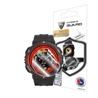 Imagem de IPG Protetor de tela de hidrogel para relógio inteligente Amazfit Active Edge (4 unidades) Película transparente HD invisível antiarranhões - suave/autorreparação/bolha para borda ativa