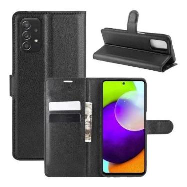 Imagem de Capa Capinha Carteira + Película Vidro 3D Para Samsung Galaxy A72 - R&