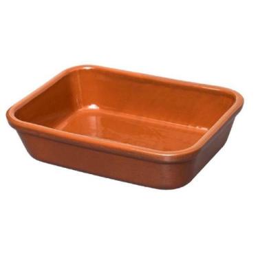 Imagem de Assadeira Carrefour Retangular Funda de Cerâmica Barro Vermelho Motta 