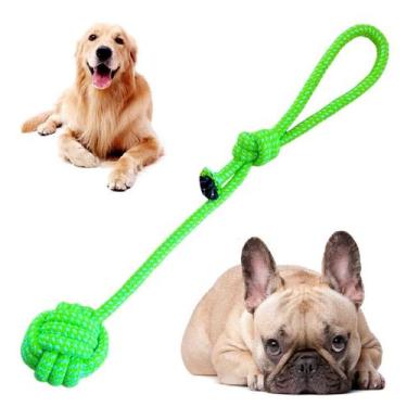 Imagem de Brinquedo Pet Corda Resistente Forte Interativo para Cachorro Cães Cor