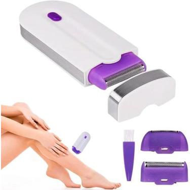 Imagem de Mini Depilador Elétrico Sem Fio Feminino Recarregável Facial Corporal 