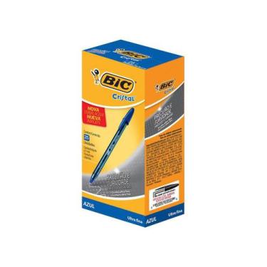 Imagem de Caneta Esferográfica Bic 0.7Mm Cristal Ultra Fina Azul 25 Un, 25