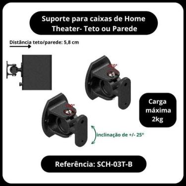 Imagem de Suportes para caixas de home theater - Avatron Suportes