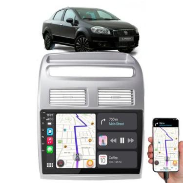 Imagem de Kit Central Multimídia Android Auto CarPlay MP5 Fiat Linea 2009 a 2014