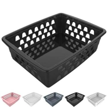 Imagem de Cesto Organizador Multiuso Decorativo Médio p/ Gaveta Armário 20x16 cm