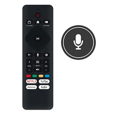 Imagem de Allimity URMT26CND002 RF439B Controle remoto de voz adequado para Philips Smart TV 50PUL7672 50PUL7552 50PUL7672/F7 75PUL7552/F7 5PUL7552/F7 43PUL7672/F7 55PUL7672/F7 55 unidades 7552/F7 643PUL7652/F7